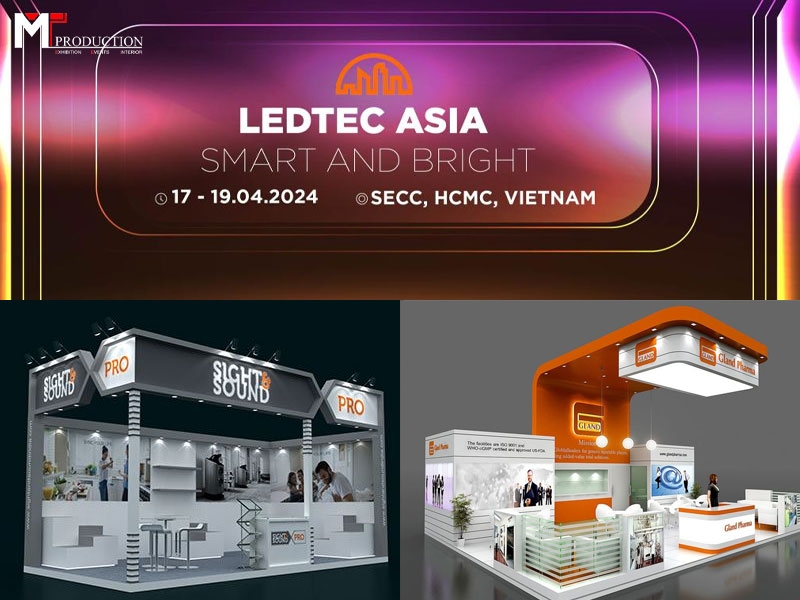 Thi công gian hàng triển lãm LedTec Asia 2024 giá tốt