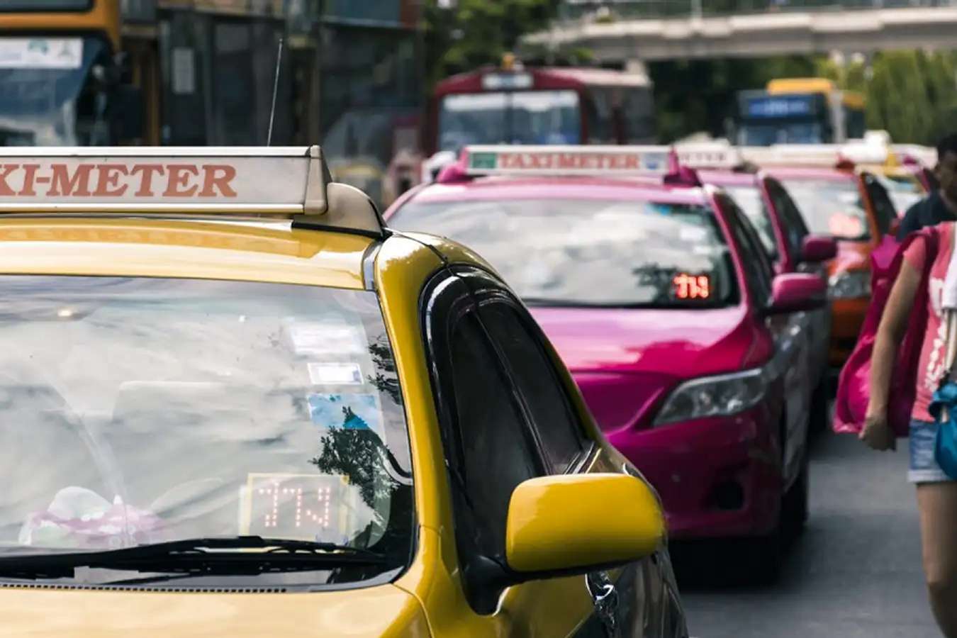 Taxi là phương tiện di chuyển phổ biến tại Bangkok