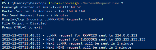 Conveigh powershell tool screenshot by white oak security