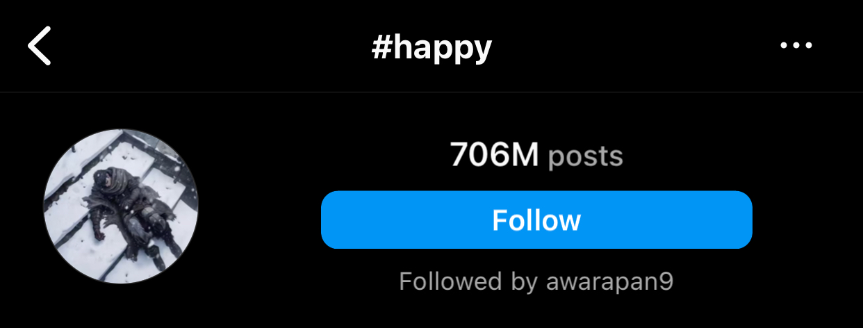 With 1.3 billion posts, #happy is a feel-good hashtag. Using it in posts that radiate positivity and joy can resonate with users, potentially leading to more likes.