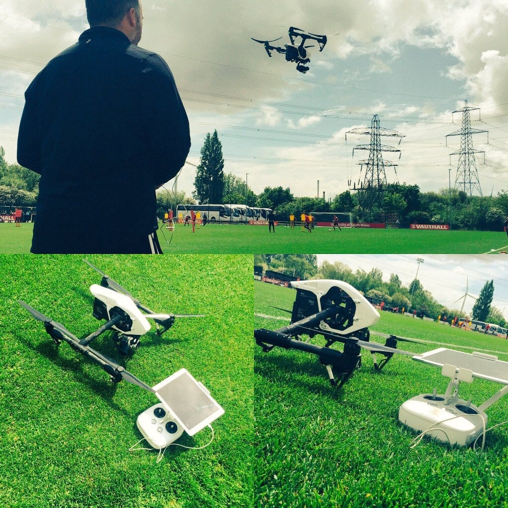 Drone Technology in Football: Aerial Filming and Training Enhancements