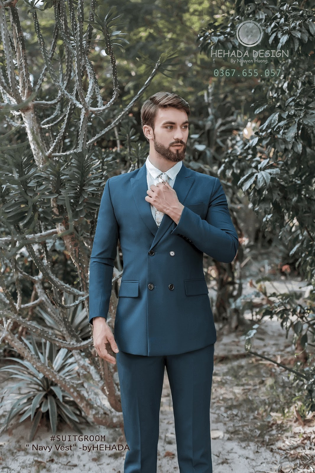 Bộ suit Navy Color cho chàng