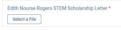 Section to upload Edith Nourse Rogers STEM Scholarship