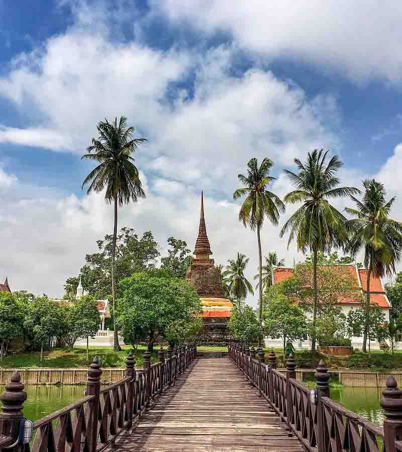 Đền Watphotrang tại sukhothai 