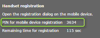 Регистрация DECT трубки на базе Gigaset N720 - регистрация трубки на базе - указание PIN кода