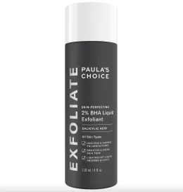 Paula's Choice's 2% BHA liquid exfoliant makes skin look better.