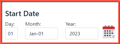 start date of day counter