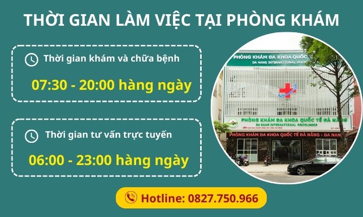 thời gian làm việc tại phòng khám