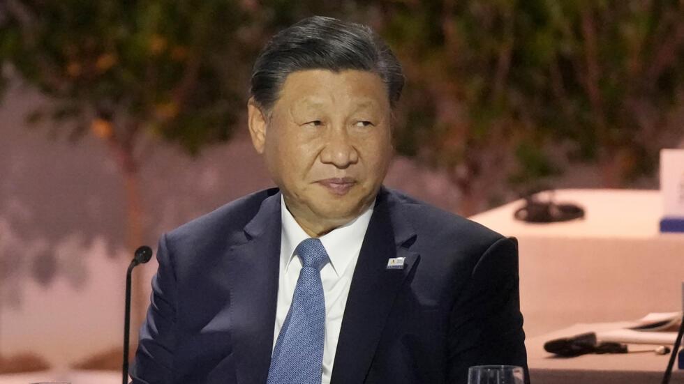 Le prsident chinois XI Jinping au sommet de l'Apec  San Francisco le 16 novembre 2023.