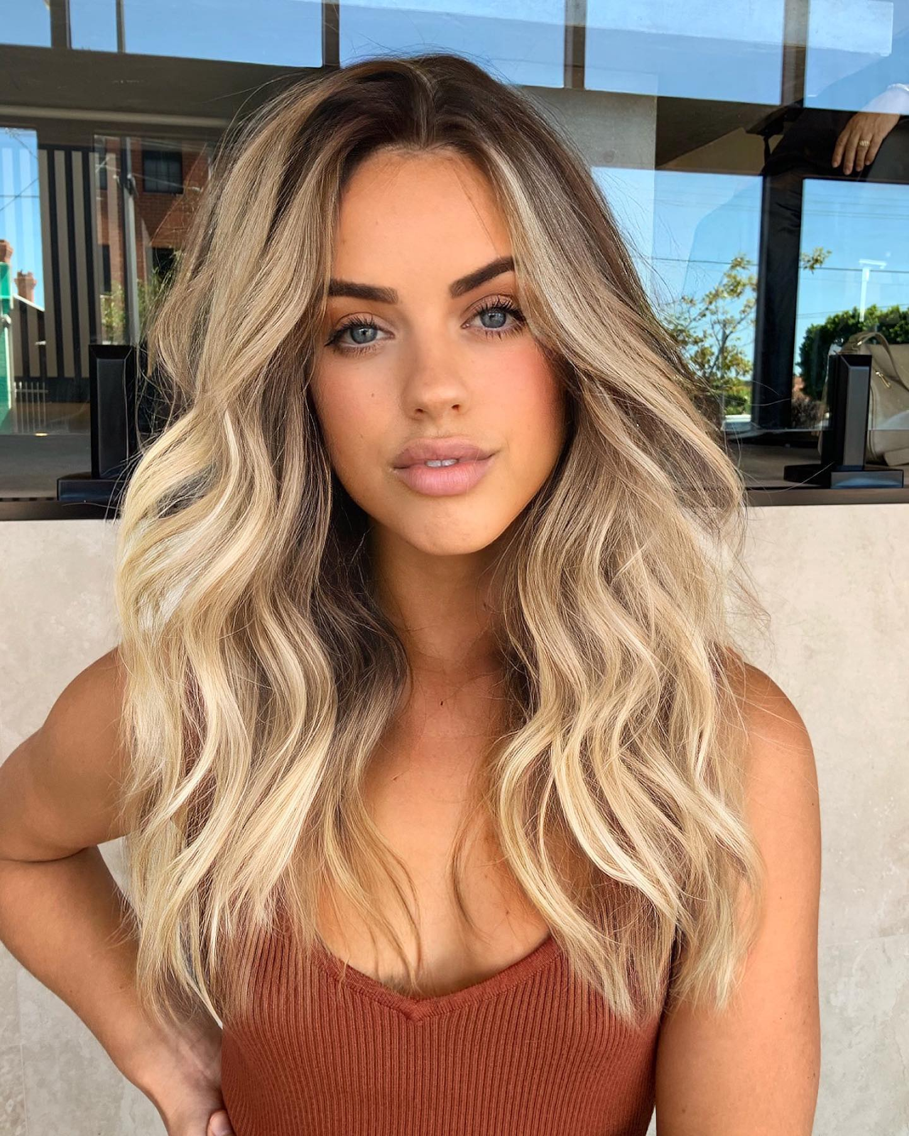 Ash Blonde and Buttery Blonde Highlights