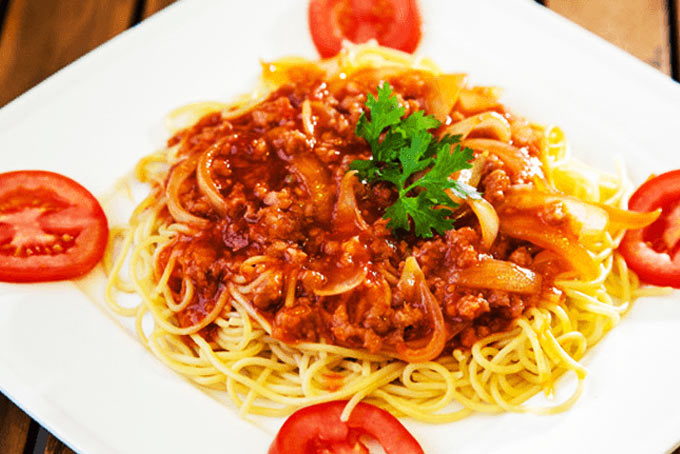 Mì Spaghetti và sốt bò bằm