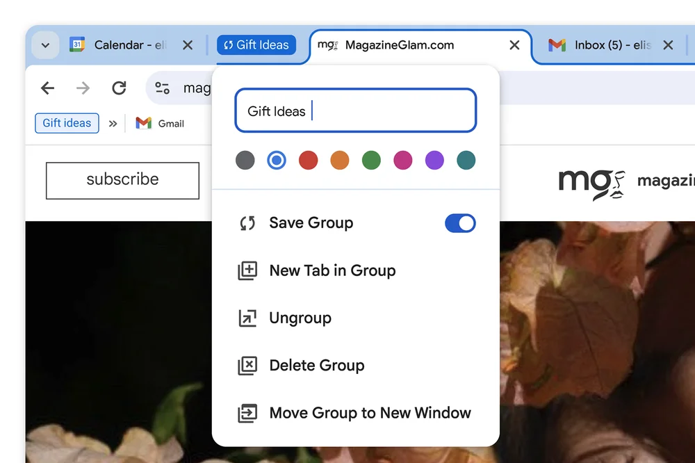 By the utilization of a brand new tab in a bunch