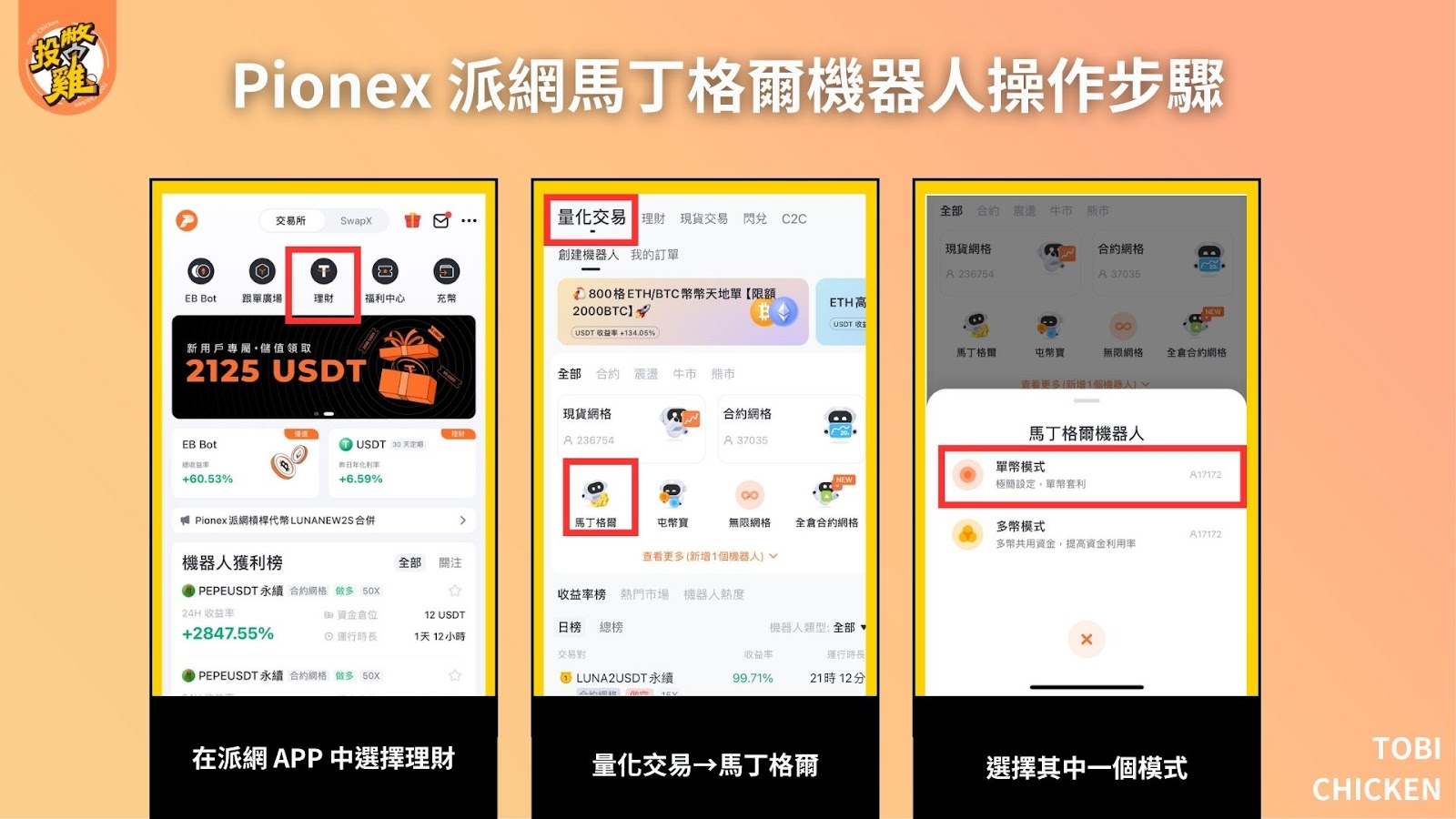 派網 Pionex 馬丁格爾策略教學：馬丁格爾策略介紹、AI 參數怎麼設、馬丁格爾策略使用步驟