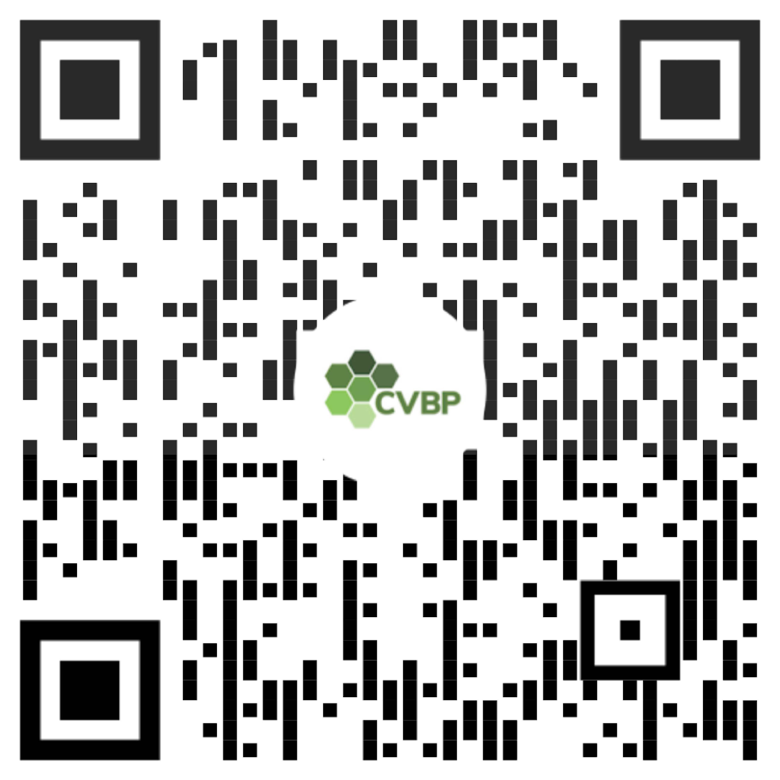 A qr code with a green logo

Description automatically generated