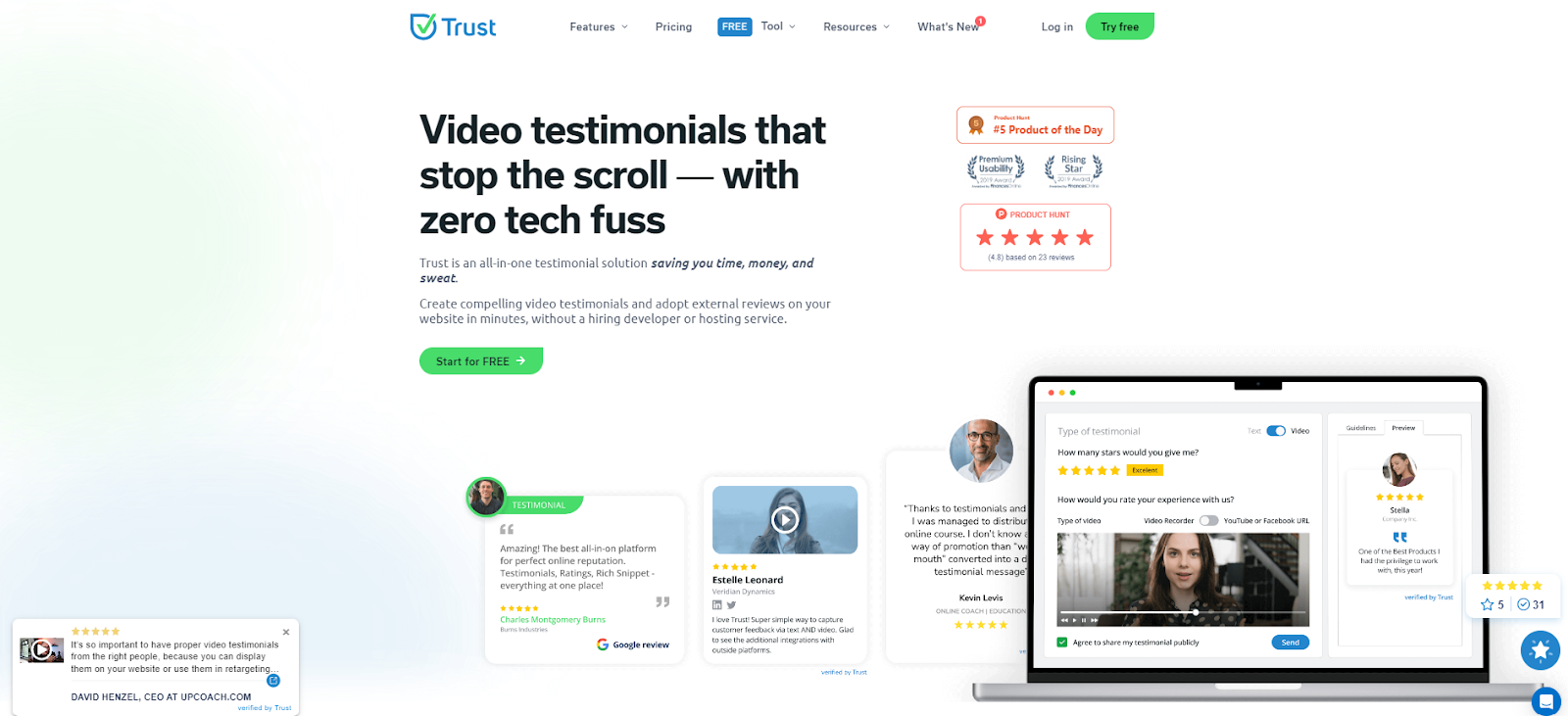 trust video video testimonial software