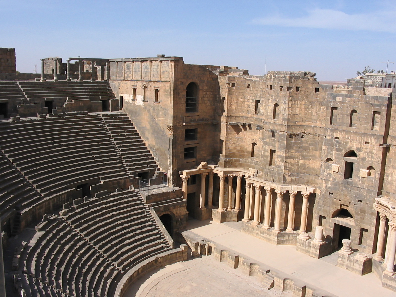 Roman Theatre at Bosra with Black Basalt seats