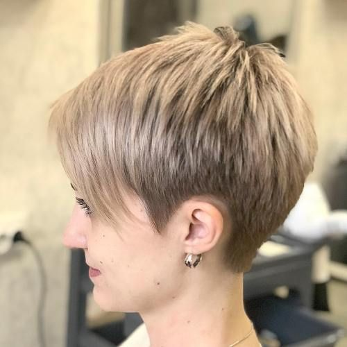 Back view of  a lady rocking a gorgeous short hairstyle