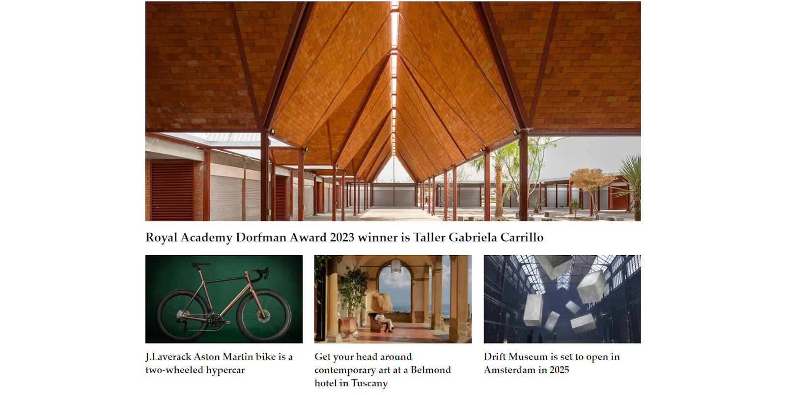 Wallpaper magazine, blending design with architecture, fashion, and art.