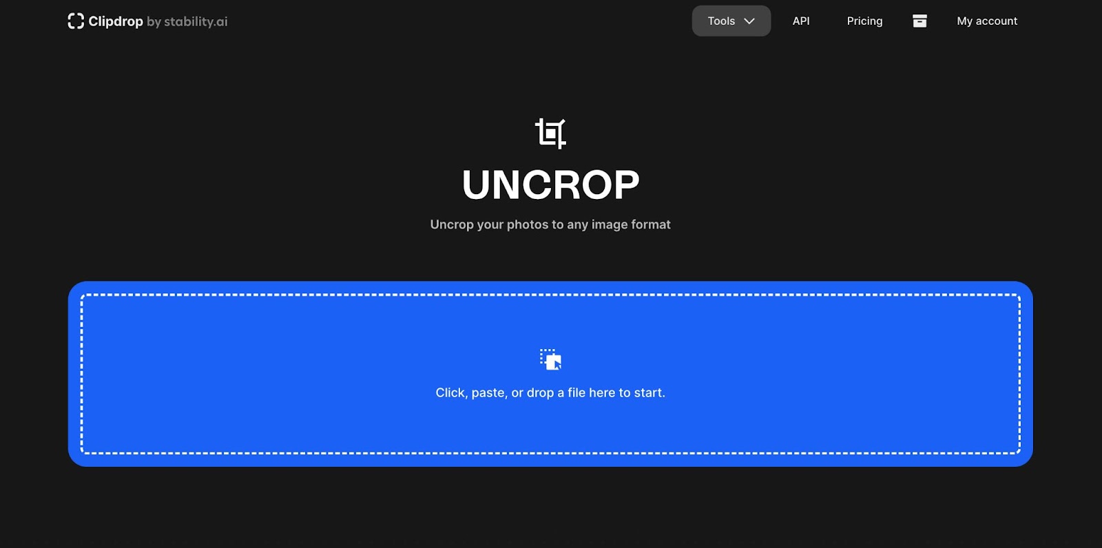 clipdrop undrop homepage
