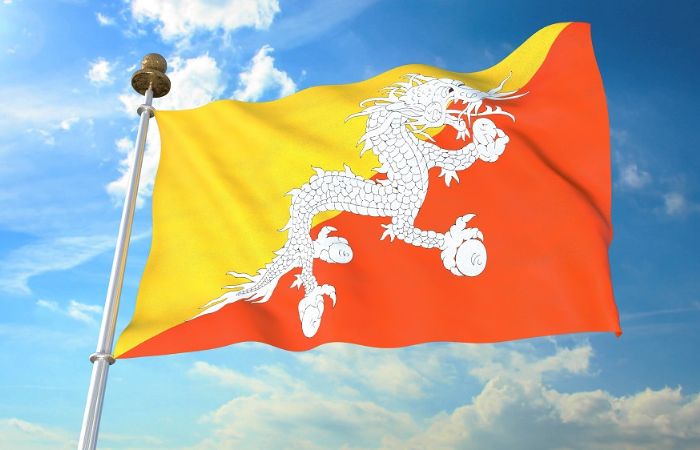 Bhutan visa fee - flag