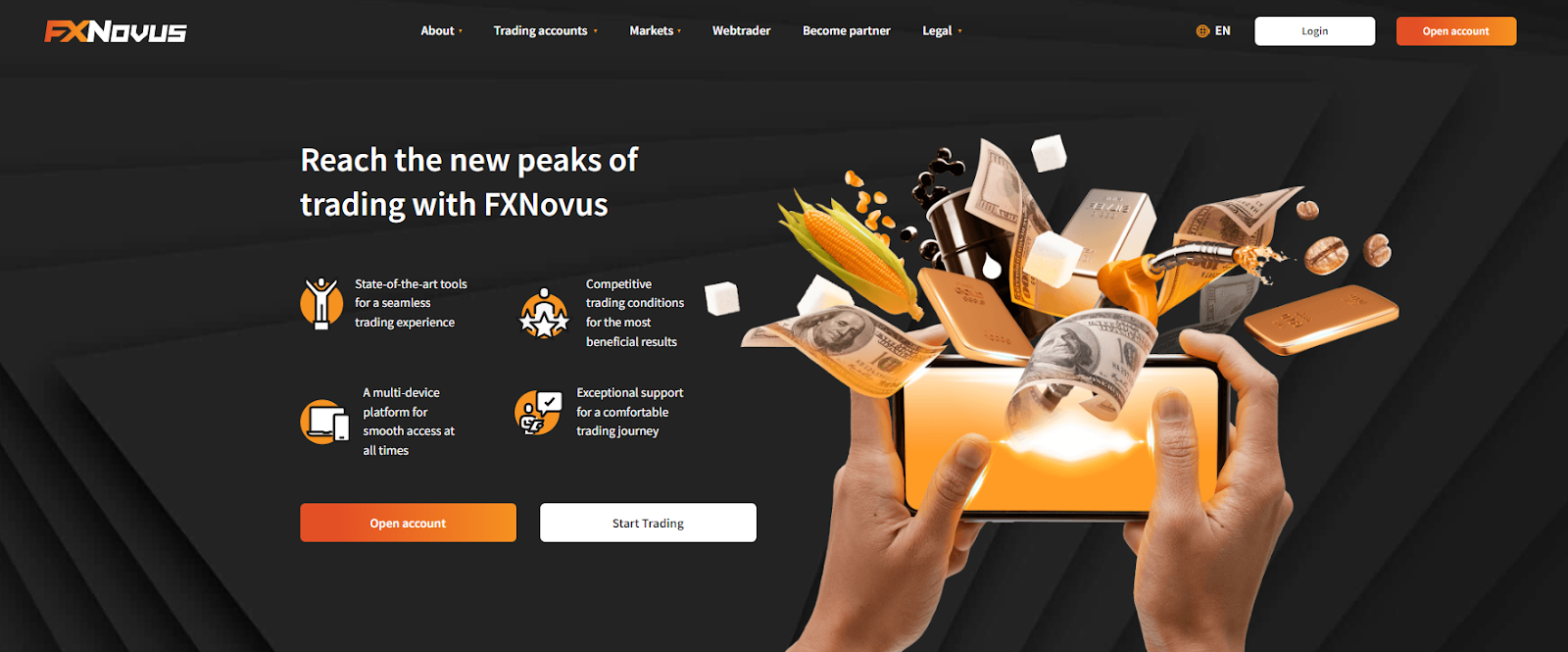 Página de Inicio de FXNovus