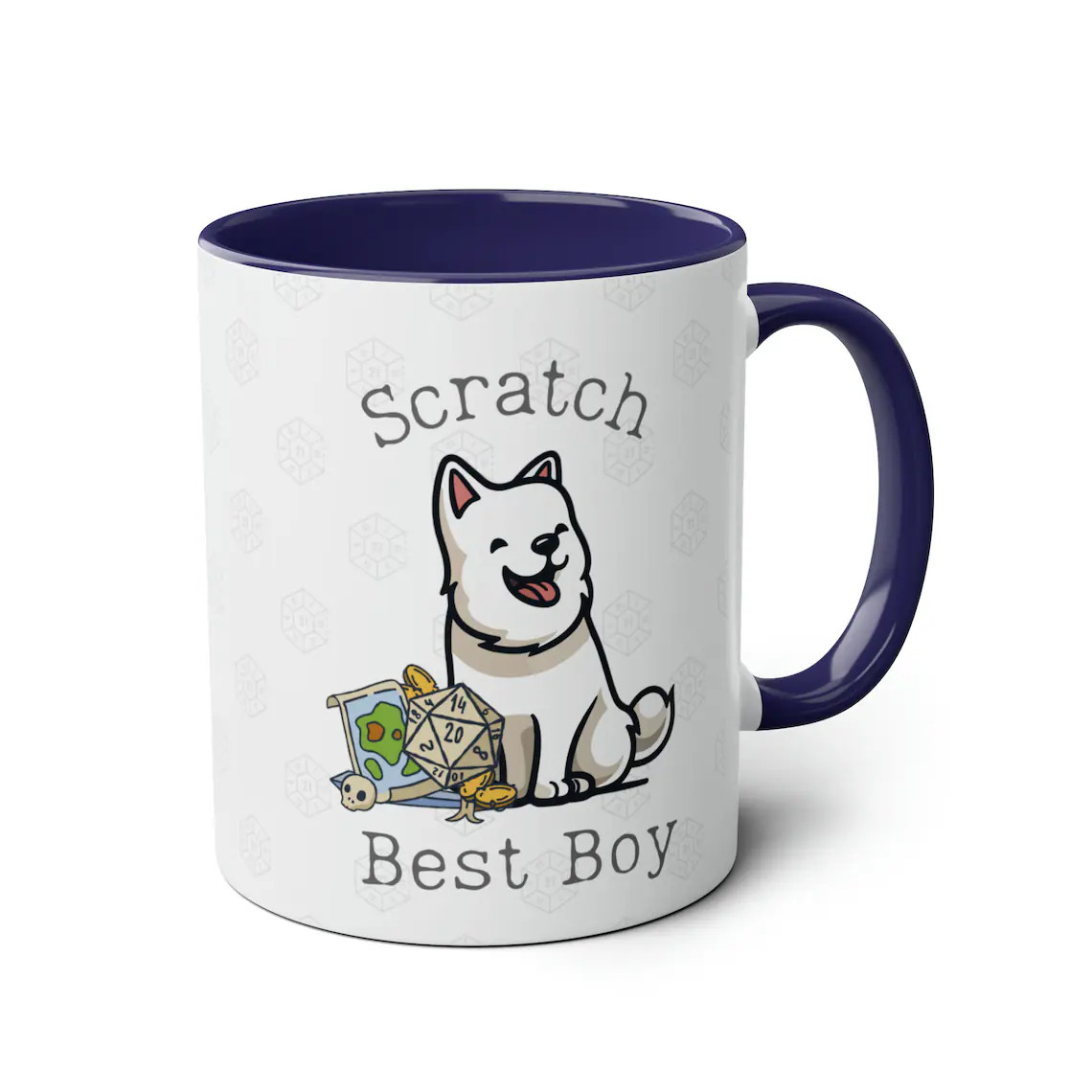 A promotional image of the Scratch Best Boy mug by NerdByteBoutique on Etsy. 