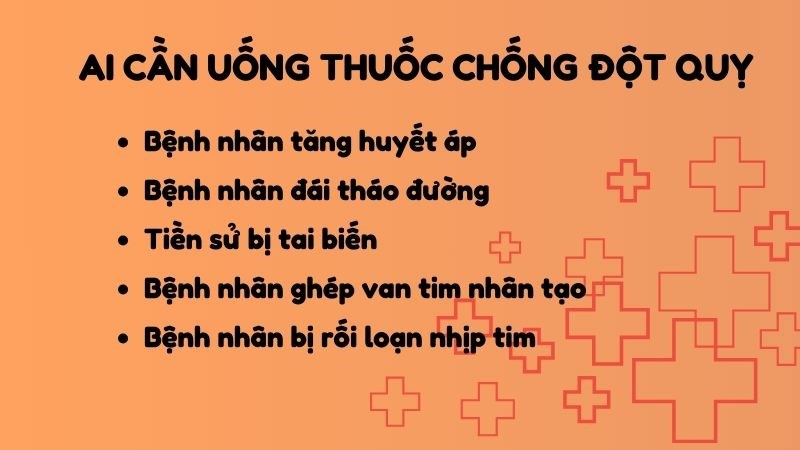 Một số đối tượng nên uống thuốc chống đột quỵ