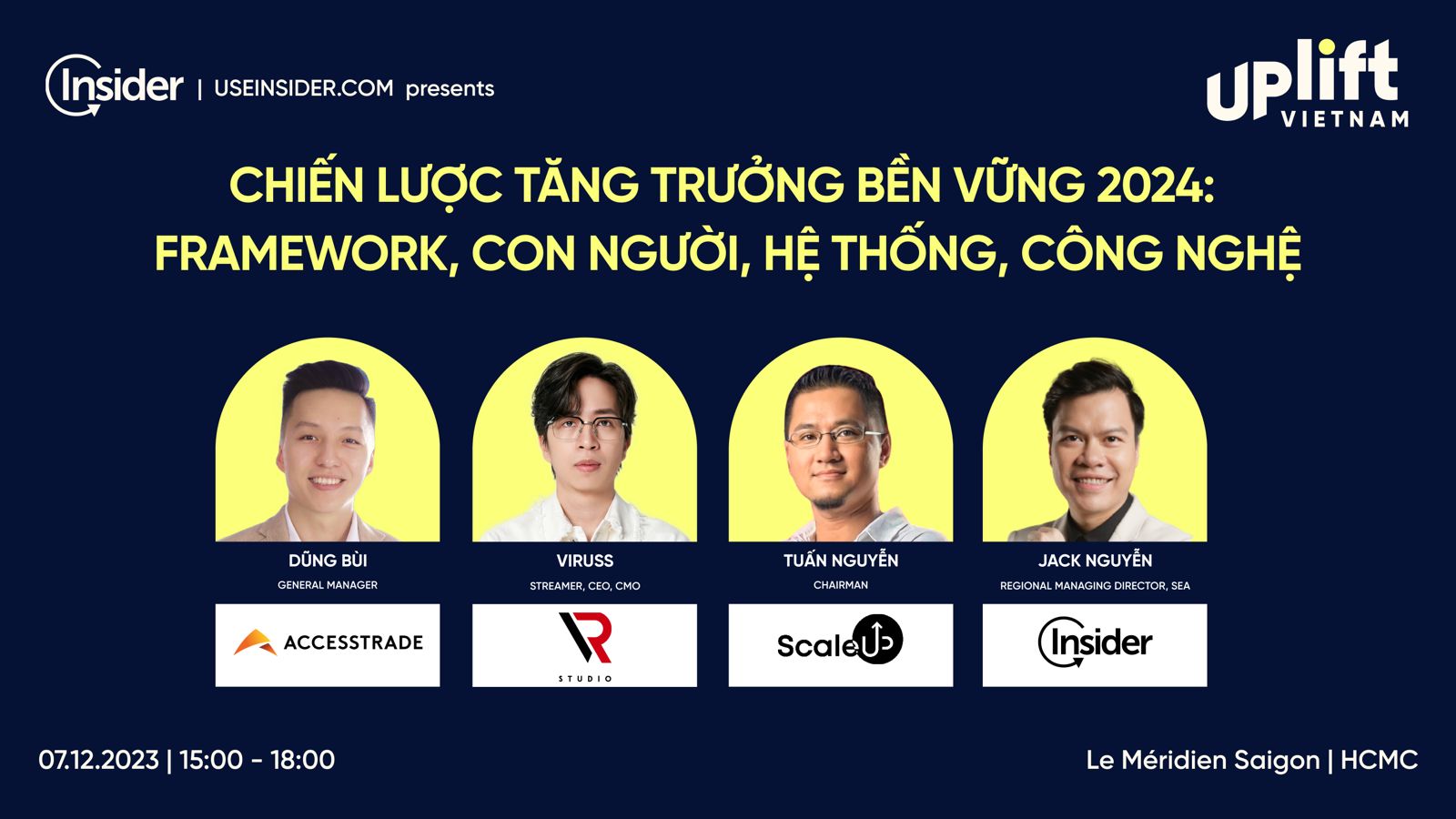ViruSs, ScaleUp, ACCESSTRADE, Insider đưa ra Framework xây dựng hệ thống, con người cho tăng trưởng 2024 tại UPLIFT HCM