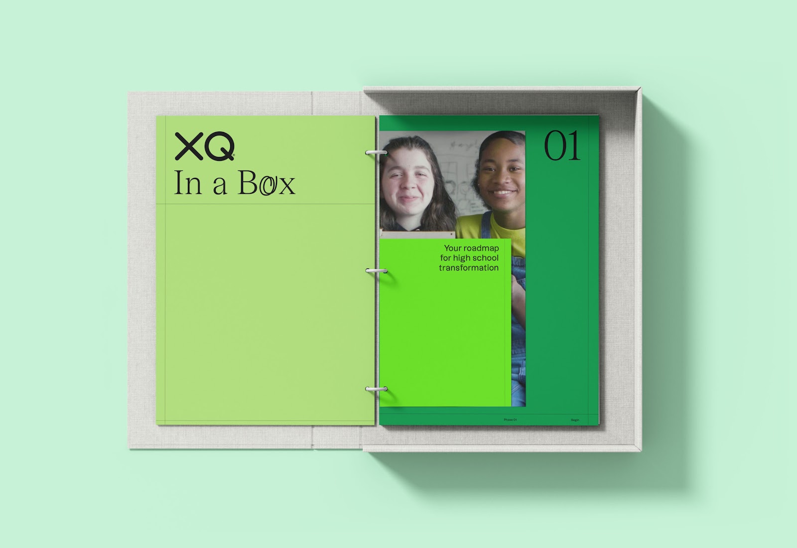 Branding and visual identity artifacts for XQ by Athletics