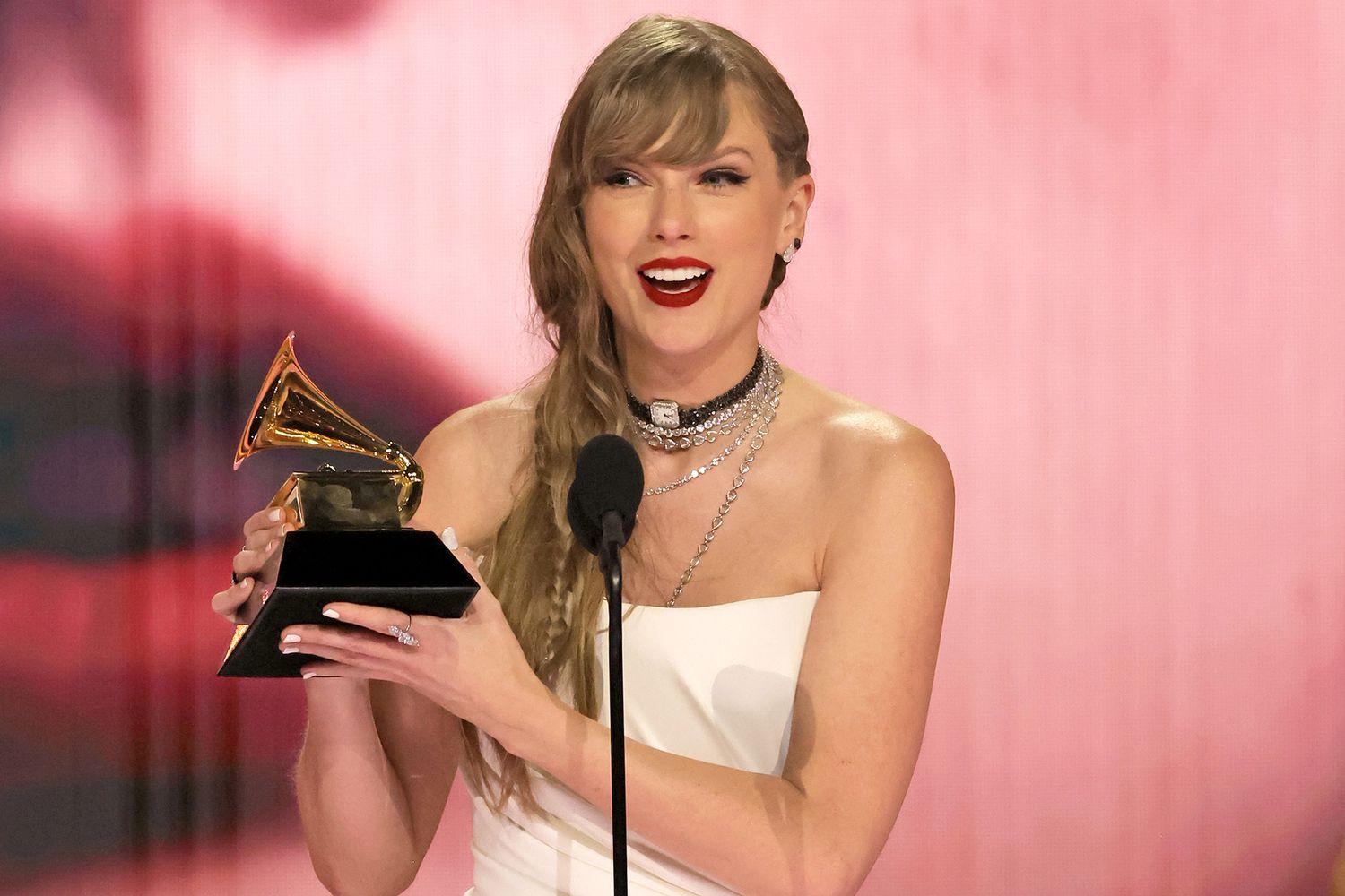 Taylor Swift announced new album at the Grammys only because she won