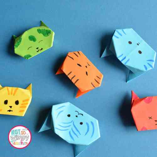 Making origami and gifting students origami paper is a fun way to celebrate the holidays with your students. 