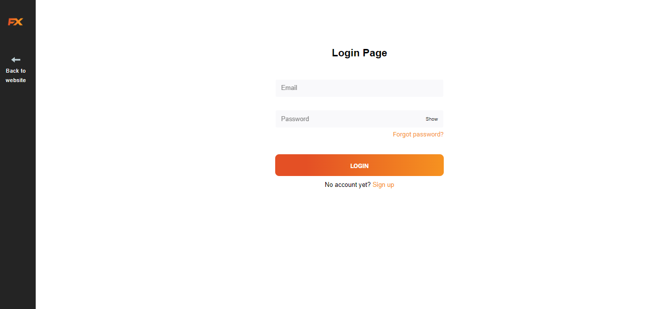  Login da FXNovus