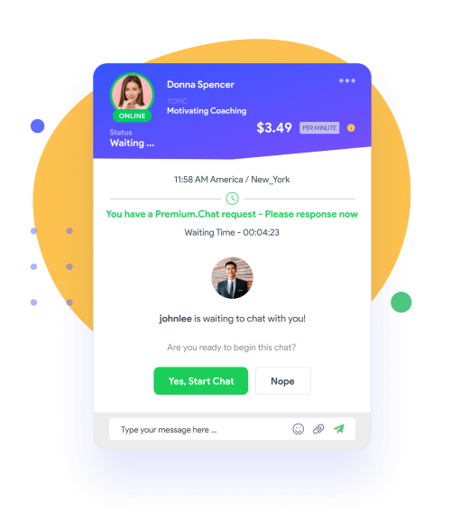 Premium.Chat makes it easy to get paid to talk to lonely people online. 