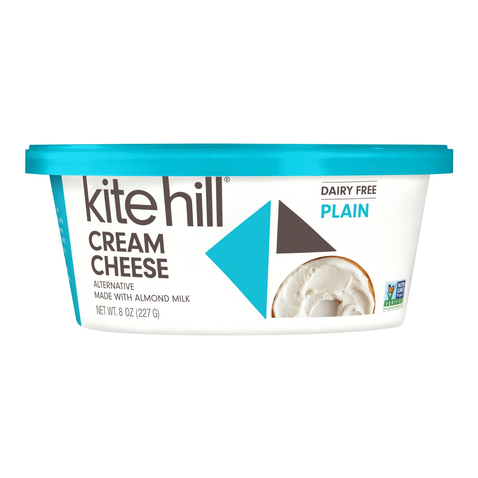 Kite Hill Dairy Free Cream Cheese Style Spread, Plain, 8 oz ...