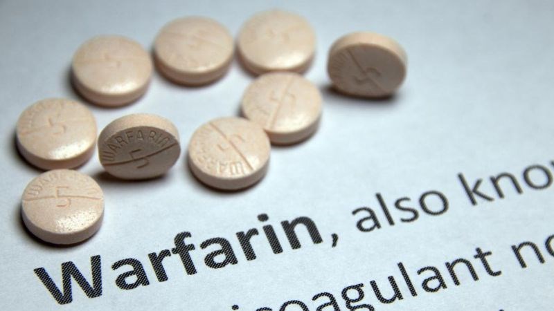 Warfarin - thuốc chống đông máu thường được sử dụng