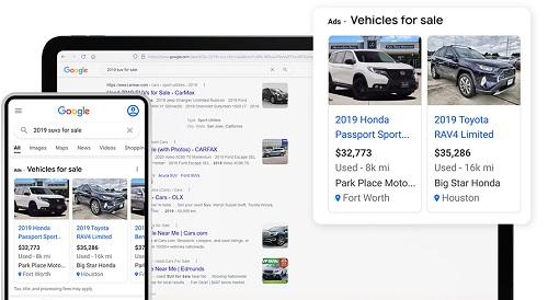 گوگل نشانه گذاری و داده های ساختاری جدیدی را برای لیست خودروها معرفی می کند