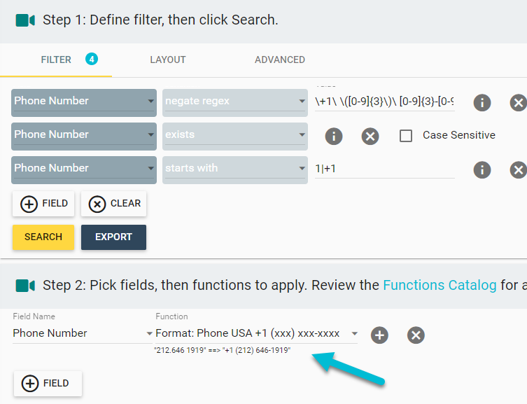 phone number formatting in hubspot