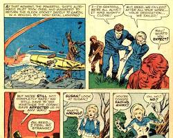 Image of Jack Kirby's Fantastic Four panel