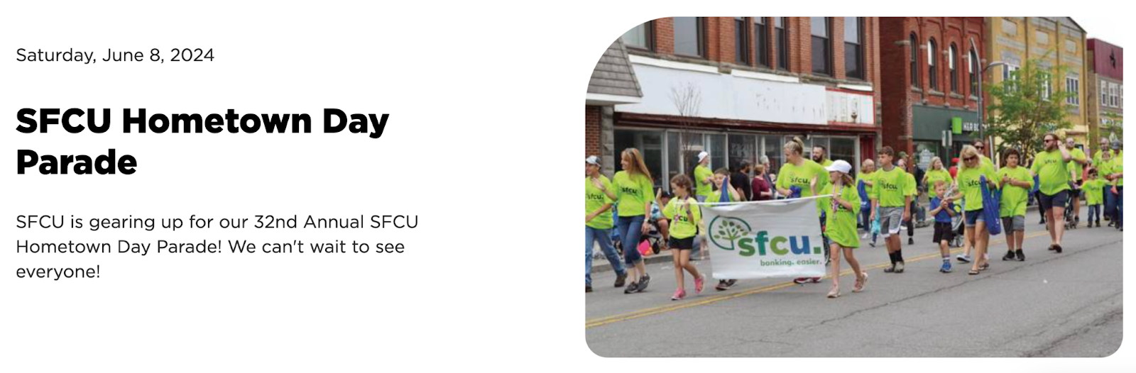 Sidney Federal Credit Union in the community