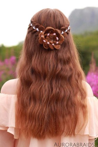 21 Pretty Rose Hairstyles for Long Hair - Ideas from Daily to Special Occasion