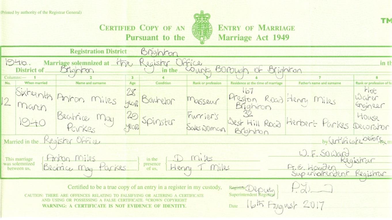 C:\Users\Main user\Pictures\Dadaji\Anton Miles and Beatrice May Parkes Marriage Certificate.jpg