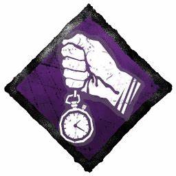 An icon for the Borrowed Time Perk from Dead by Daylight. 