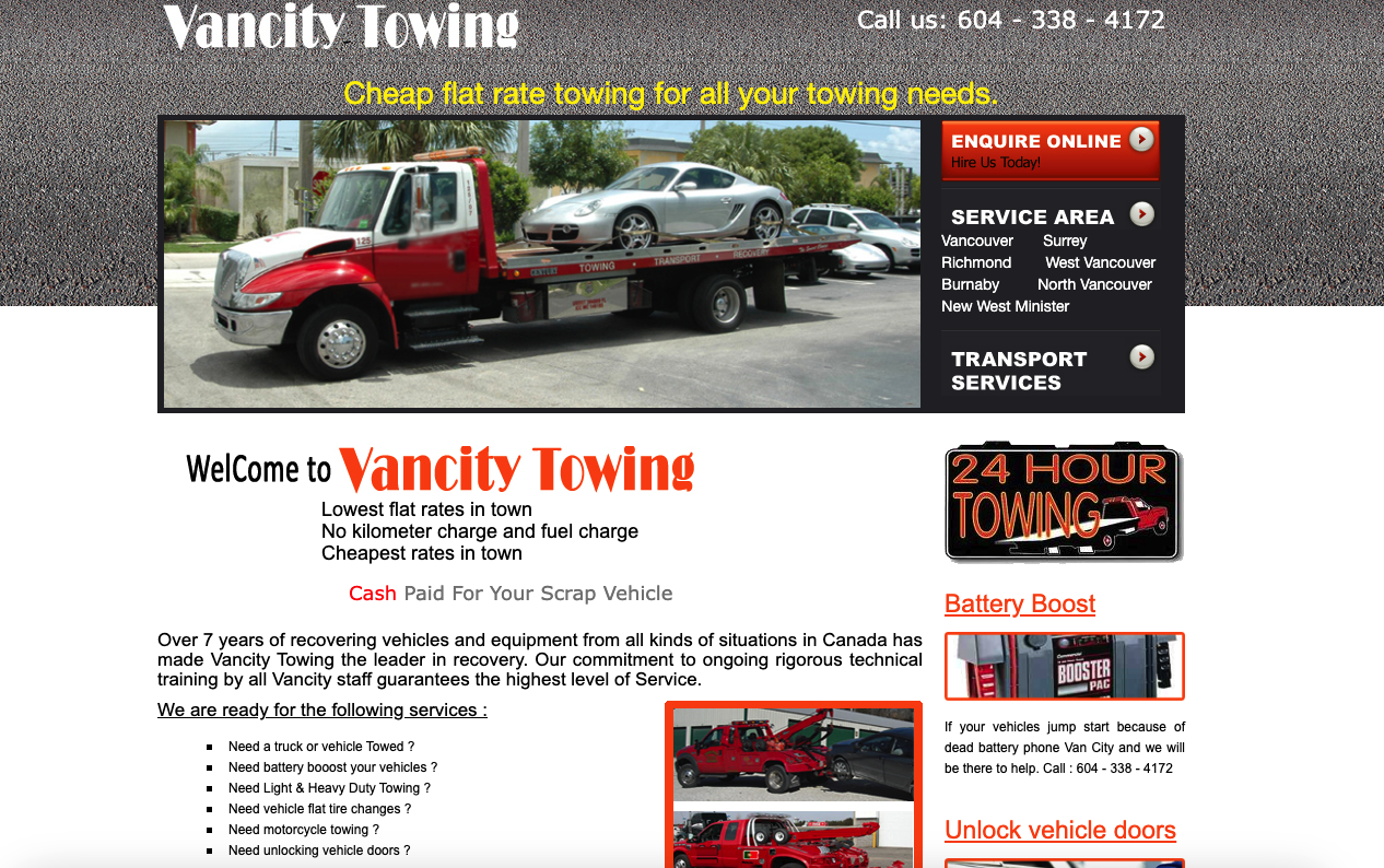Vancity Towing - #2 Best Towing Company In Vancouver 