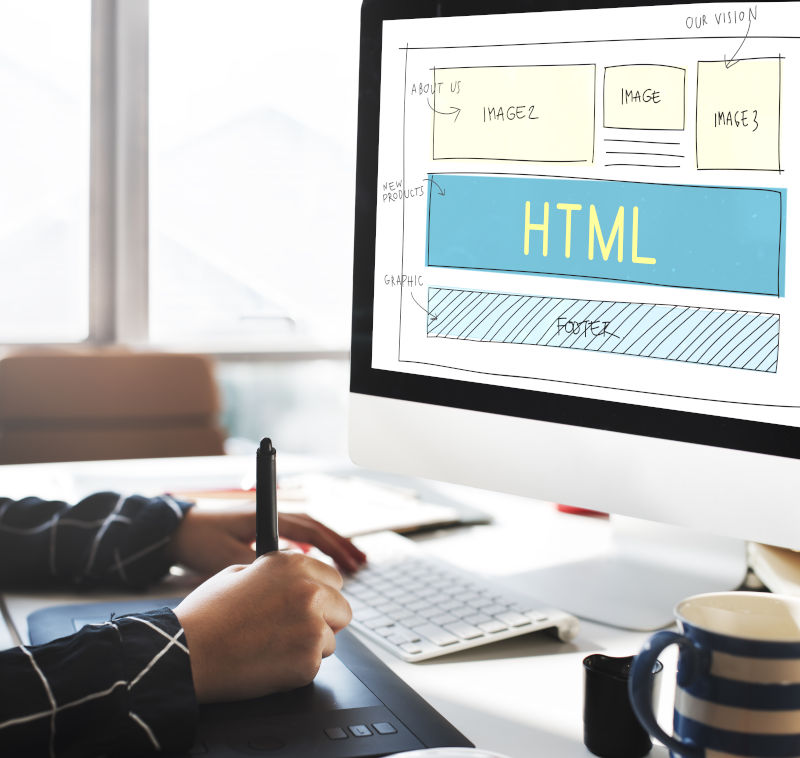 Arquitectura web en pantalla