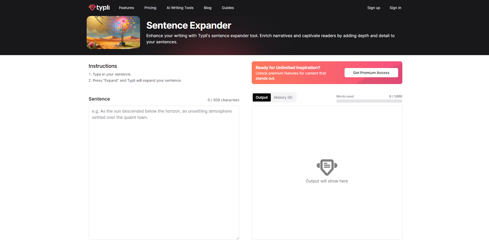 Typli.ai Sentence Expander