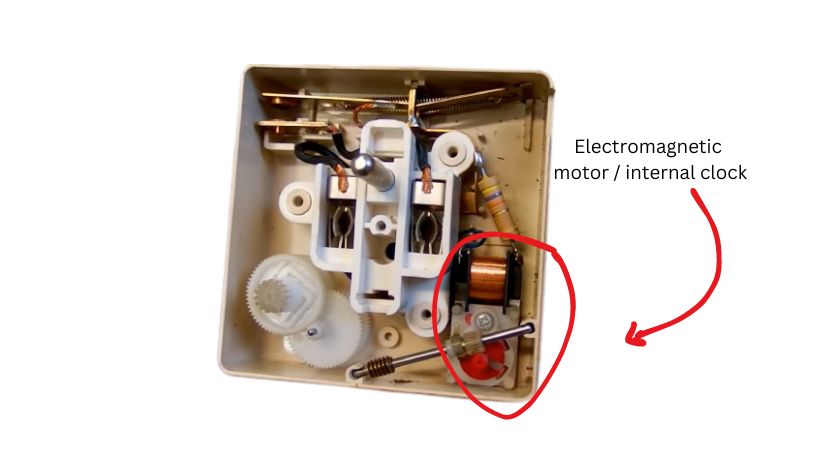 internals of mechanical outlet timers