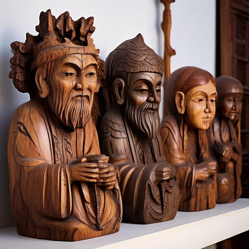 Esculturas e Imagens Religiosas em Madeira