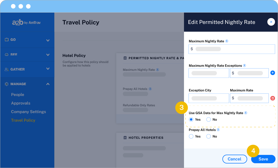 Product Update add GSA Lodging per diems to your travel policy