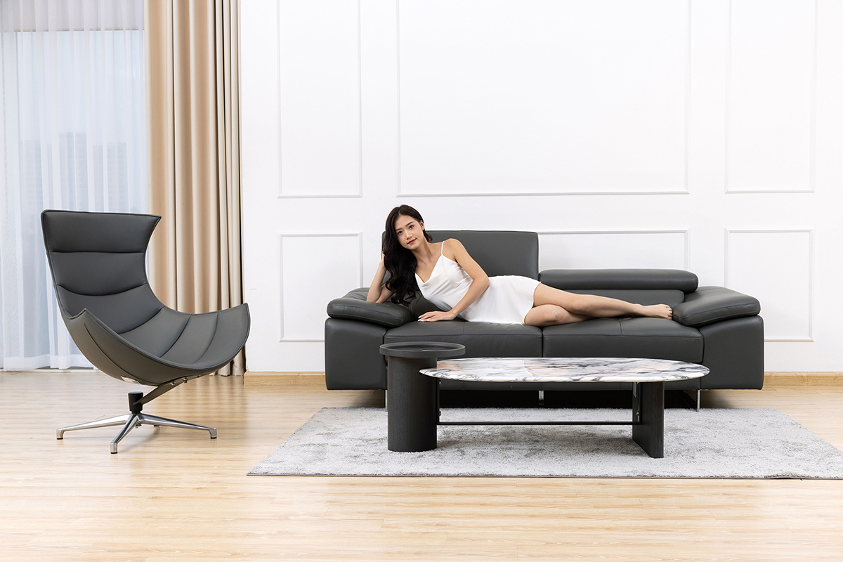 Sofa da thật Malaysia mã 2129-2F