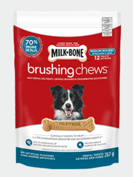 Milk-Bone Brushing Chews Medium Dog Dental Treats